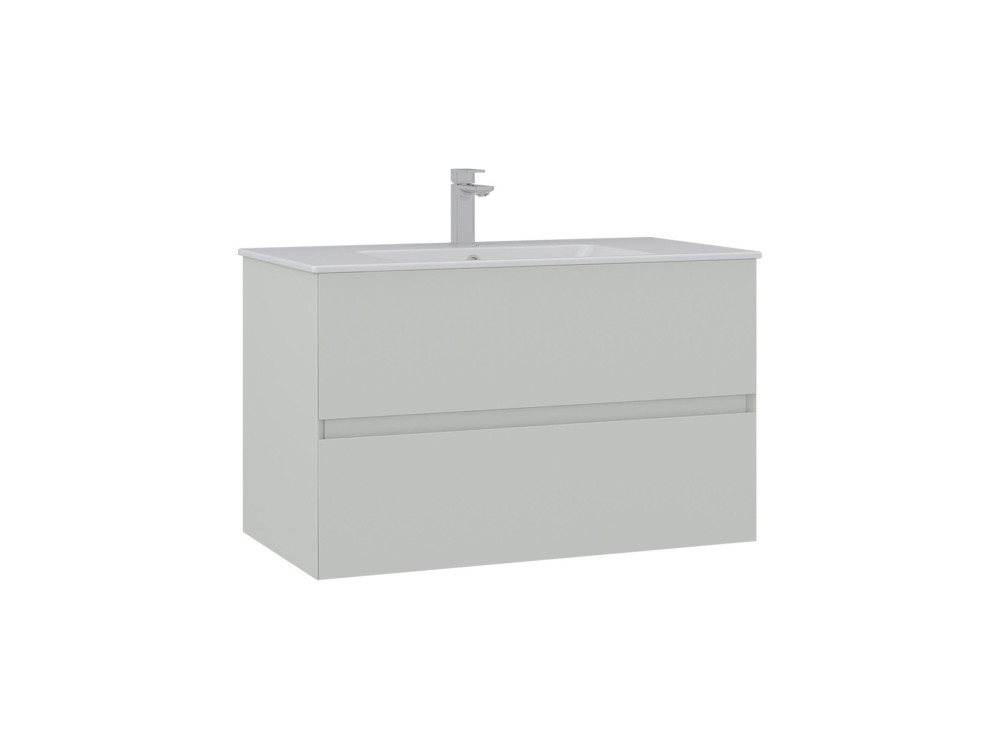 Szafka pod umywalkę „Nest 91 v2” – 91 x 51 x 55 cm – kolor Matte Cashmere