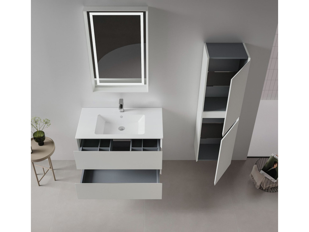 Szafka pod umywalkę „Nest 91 v2” – 91 x 51 x 55 cm – kolor Matte Cashmere