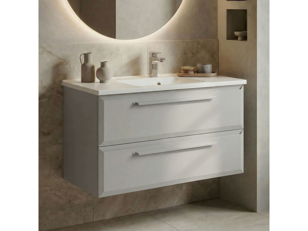 Szafka pod umywalkę „Nuvola 100 v2” – 100 x 50 x 62 cm – Cashmere