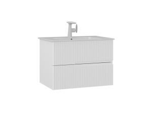 Szafka pod umywalkę „Moonlight 70 v2” – 71 x 51 x 51 cm – matowa biel