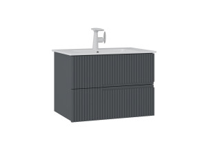 Szafka pod umywalkę „Moonlight 70 v2” – 71 x 51 x 51 cm – matowy antracyt