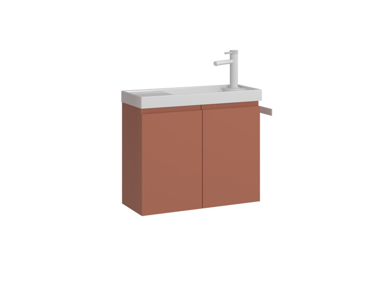 Szafka pod umywalkę „Ferla 60” – 60 x 22 x 50 cm – kolor Matte Cinnamon