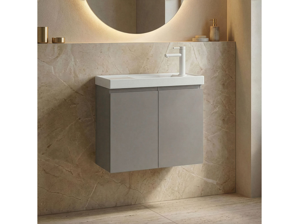 Szafka pod umywalkę „Ferla 60” – 60 x 22 x 50 cm – kolor Matte Mink