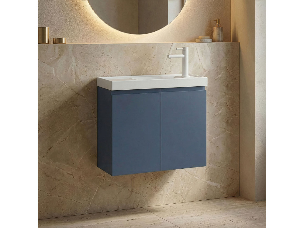 Szafka pod umywalkę „Ferla 60” – 60 x 22 x 50 cm – kolor Petrol Blue