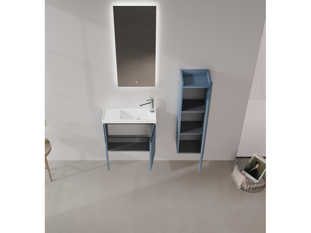 Szafka pod umywalkę „Ferla 60” – 60 x 22 x 50 cm – kolor Petrol Blue