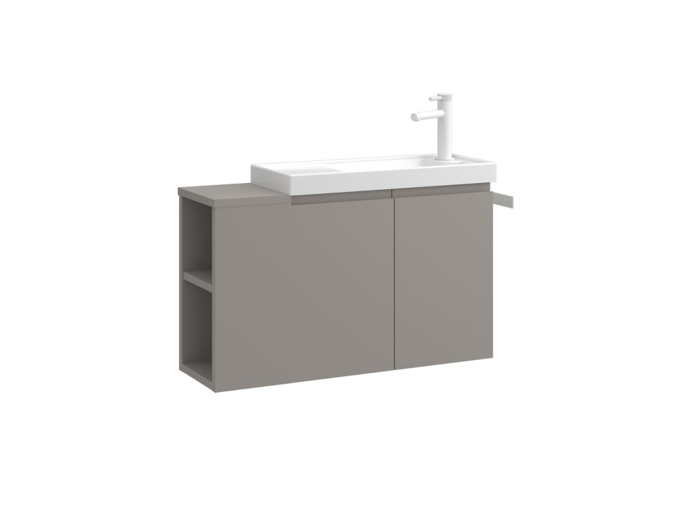 Szafka pod umywalkę „Ferla 80” – 80 x 22 x 45 cm – kolor Matte Mink