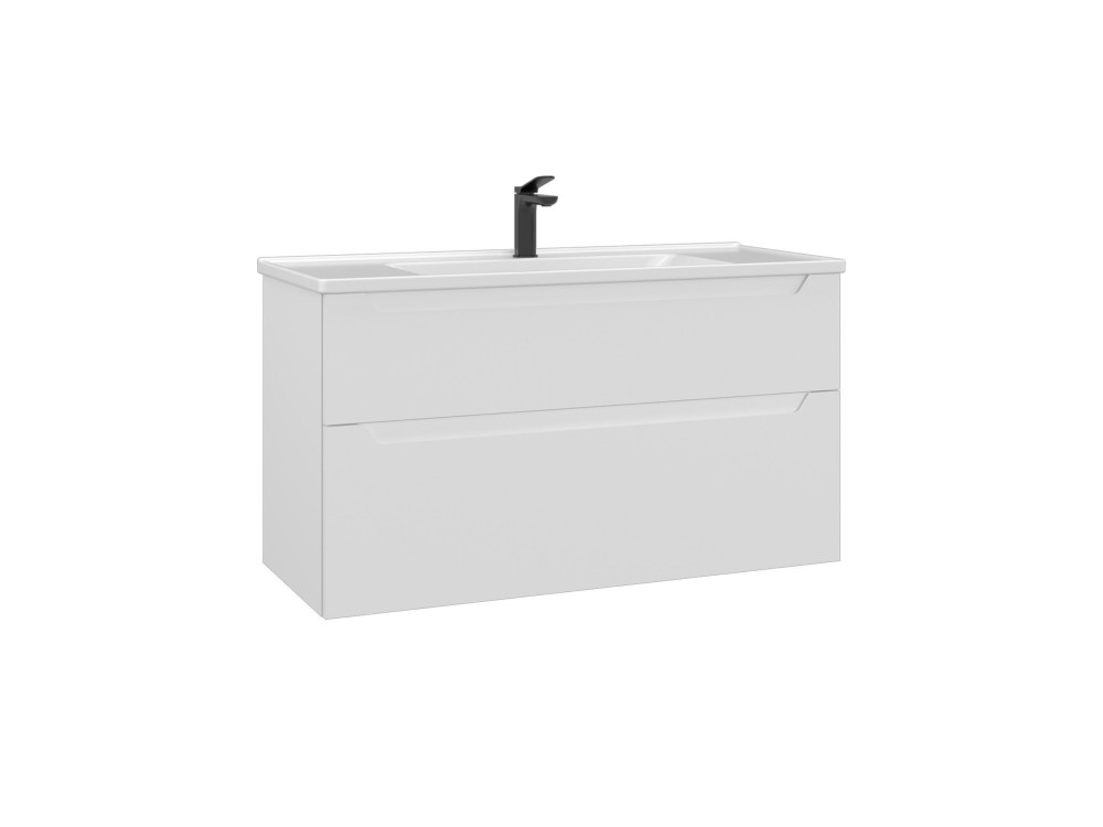 Szafka pod umywalkę „Messina 100 v2” – 100 x 45 x 55 cm – matowa biel