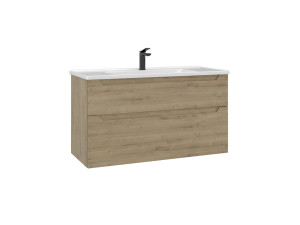 Szafka pod umywalkę „Messina 100 v2” – 100 x 45 x 55 cm – dąb