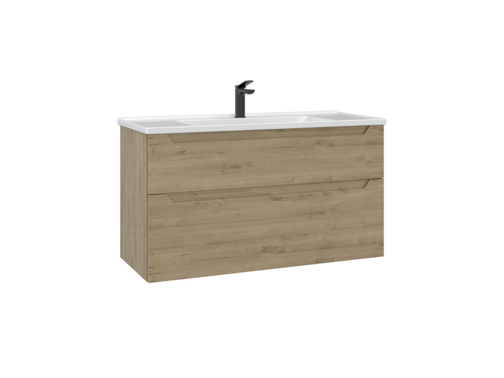 Szafka pod umywalkę „Messina 100 v2” – 100 x 45 x 55 cm – dąb