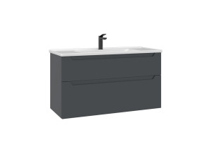 Szafka pod umywalkę „Messina 100 v2” – 100 x 45 x 55 cm – matowy antracyt