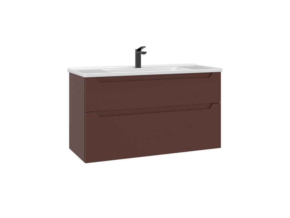 Szafka pod umywalkę „Messina 100 v2” – 100 x 45 x 55 cm – matowa czerwień