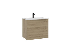 Szafka pod umywalkę „Messina 65 v2” – 65 x 45 x 55 cm – dąb