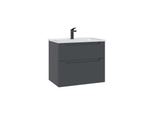 Szafka pod umywalkę „Messina 65 v2” – 65 x 45 x 55 cm – matowy antracyt