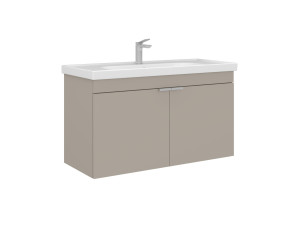 Szafka pod umywalkę „Desna 100” – 100 x 45 x 58 cm – kolor piaskowy