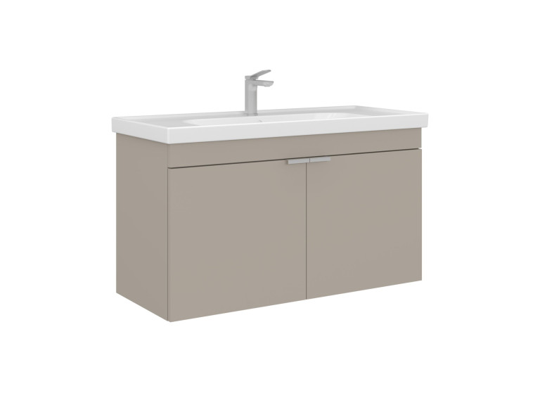 Szafka pod umywalkę „Desna 100” – 100 x 45 x 58 cm – kolor piaskowy