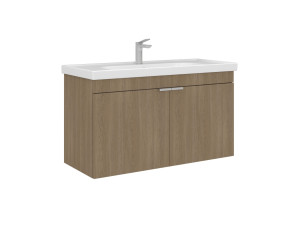 Szafka pod umywalkę „Desna 100” – 100 x 45 x 58 cm – dąb Sonomo