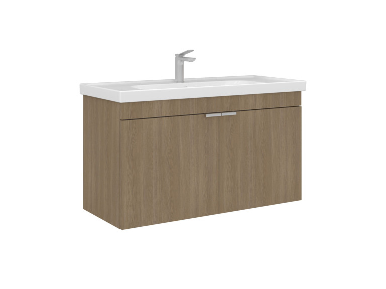 Szafka pod umywalkę „Desna 100” – 100 x 45 x 58 cm – dąb Sonomo
