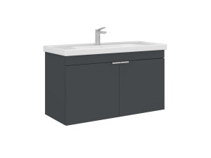 Szafka pod umywalkę „Desna 100” – 100 x 45 x 58 cm – matowy antracyt