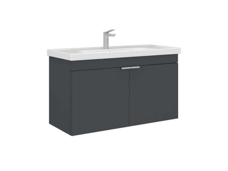 Szafka pod umywalkę „Desna 100” – 100 x 45 x 58 cm – matowy antracyt