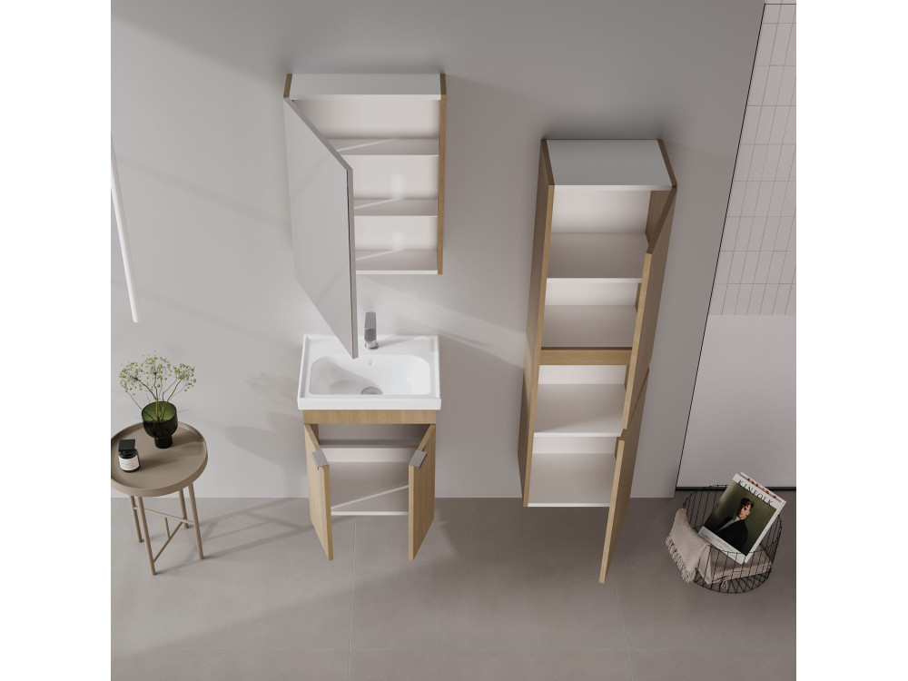 Szafka pod umywalkę „Desna 50” – 50 x 38 x 58 cm – dąb Sonomo