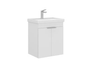 Szafka pod umywalkę „Desna 50” – 50 x 38 x 58 cm – matowa biel