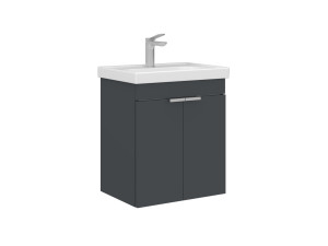 Szafka pod umywalkę „Desna 50” – 50 x 38 x 58 cm – matowy antracyt