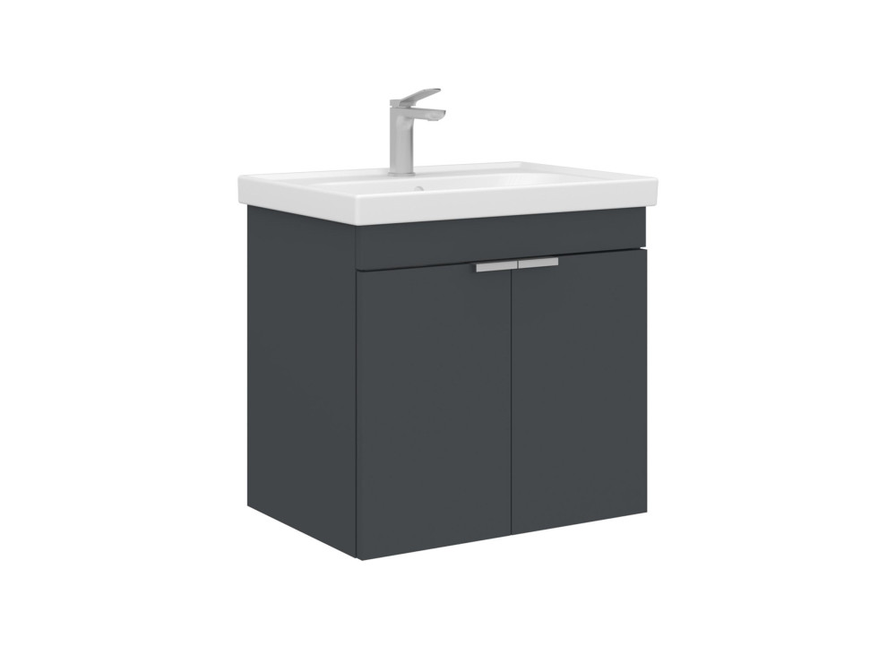 Szafka pod umywalkę „Desna 60” – 60 x 45 x 58 cm – matowy antracyt