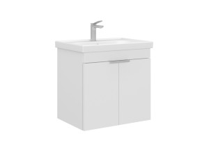 Szafka pod umywalkę „Desna 60” – 60 x 45 x 58 cm – matowa biel