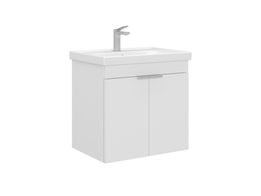 Szafka pod umywalkę „Desna 60” – 60 x 45 x 58 cm – matowa biel