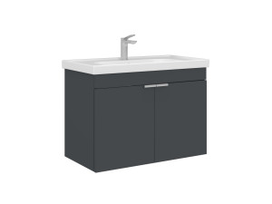 Szafka pod umywalkę „Desna 80” – 80 x 45 x 58 cm – matowy antracyt
