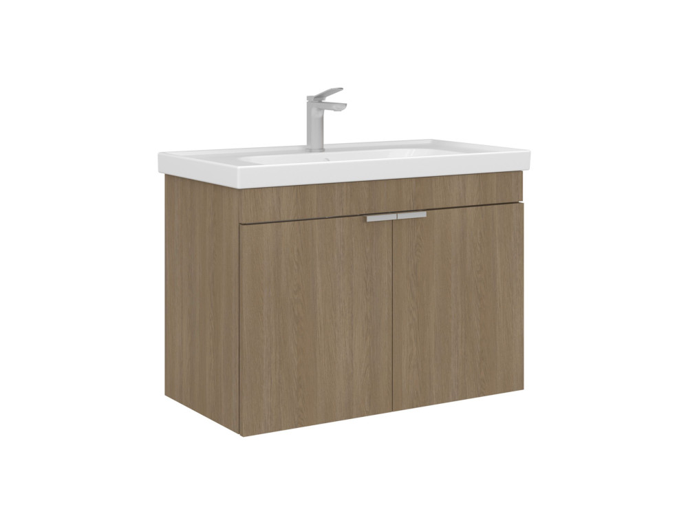 Szafka pod umywalkę „Desna 80” – 80 x 45 x 58 cm – dąb Sonomo
