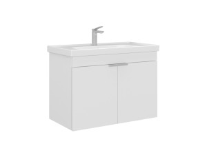 Szafka pod umywalkę „Desna 80” – 80 x 45 x 58 cm – matowa biel