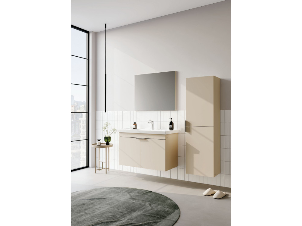 Szafka pod umywalkę „Desna 90” – 90 x 45 x 58 cm – kolor piaskowy