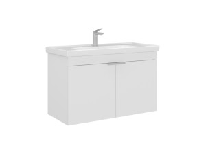 Szafka pod umywalkę „Desna 90” – 90 x 45 x 58 cm – matowa biel