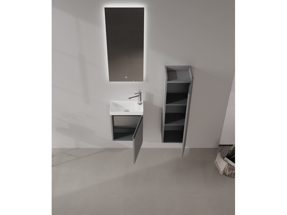 Szafka pod umywalkę „Ferla 40” – 40 x 22 x 50 cm – matowa szarość
