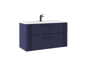 Szafka pod umywalkę „Bari 100 v2” – 100 x 45 x 55 cm – matowy granatowy