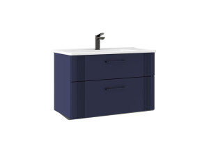 Szafka pod umywalkę „Bari 85 v2” – 85 x 45 x 55 cm – matowy granatowy