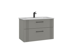 Szafka pod umywalkę „Bari 85 v2” – 85 x 45 x 55 cm – matowy kolor Cashmere