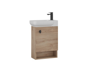 Szafka pod umywalkę „Begonya 55” – 53 x 33 x 75 cm – dąb