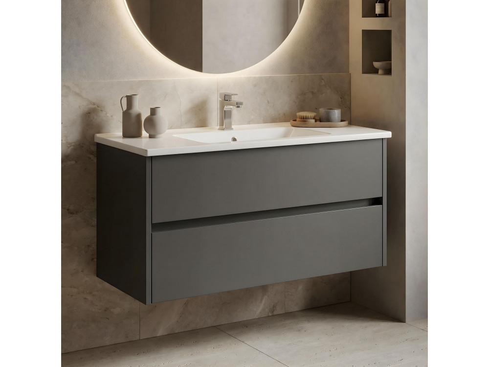 Szafka pod umywalkę „Arno 100” – 100 x 45 x 52 cm – antracyt