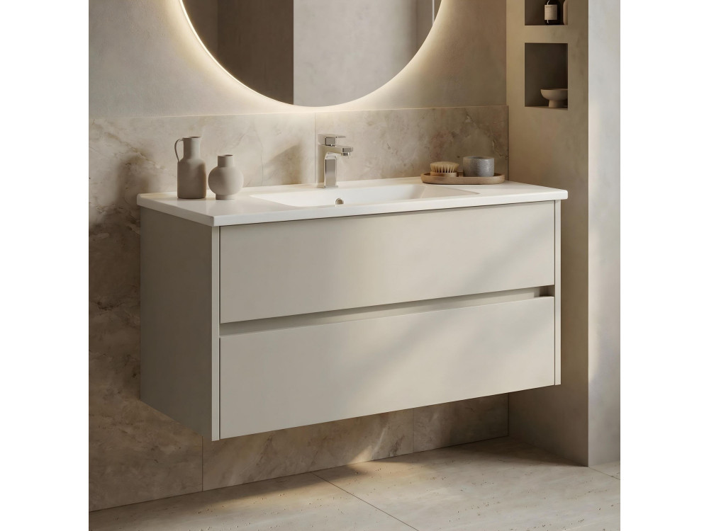 Szafka pod umywalkę „Arno 100” – 100 x 45 x 52 cm – Cashmere
