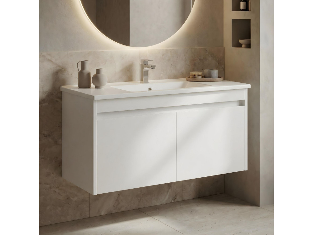 Szafka pod umywalkę „Arno 100” – 100 x 45 x 52 cm – biała