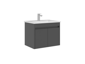 Szafka pod umywalkę „Arno 65” – 65 x 45 x 52 cm – antracyt