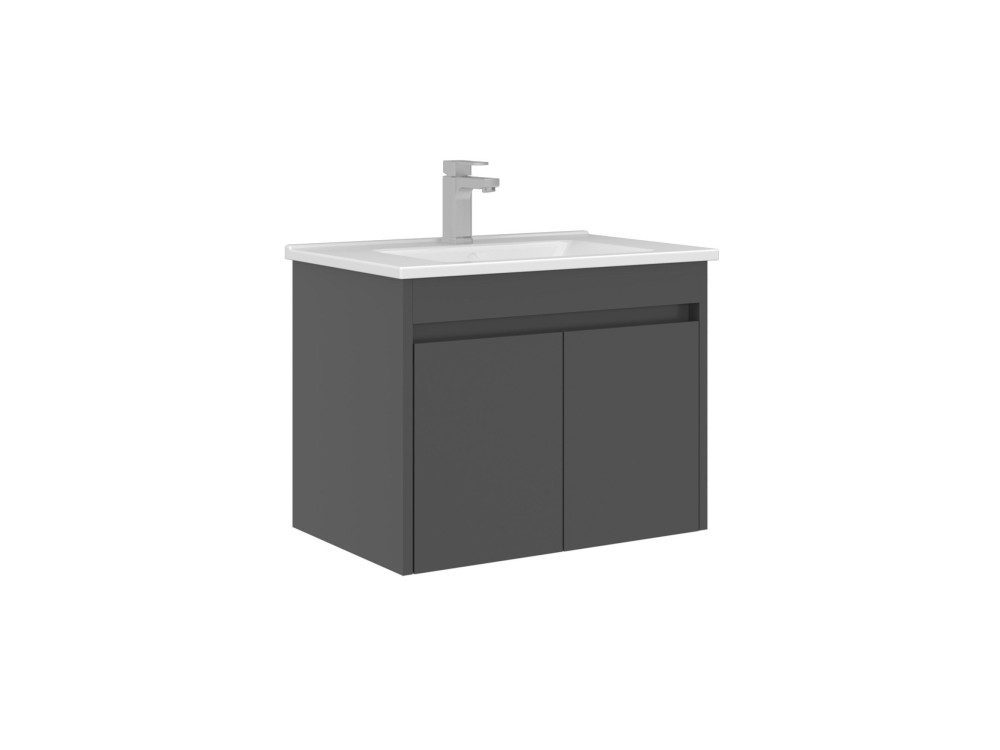 Szafka pod umywalkę „Arno 65” – 65 x 45 x 52 cm – antracyt