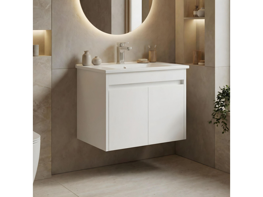 Szafka pod umywalkę „Arno 65” – 65 x 45 x 52 cm – biała