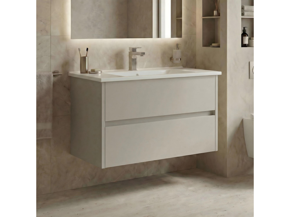 Szafka pod umywalkę „Arno 85” – 85 x 45 x 52 cm – Cashmere