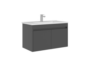 Szafka pod umywalkę „Arno 85” – 85 x 45 x 52 cm – szara