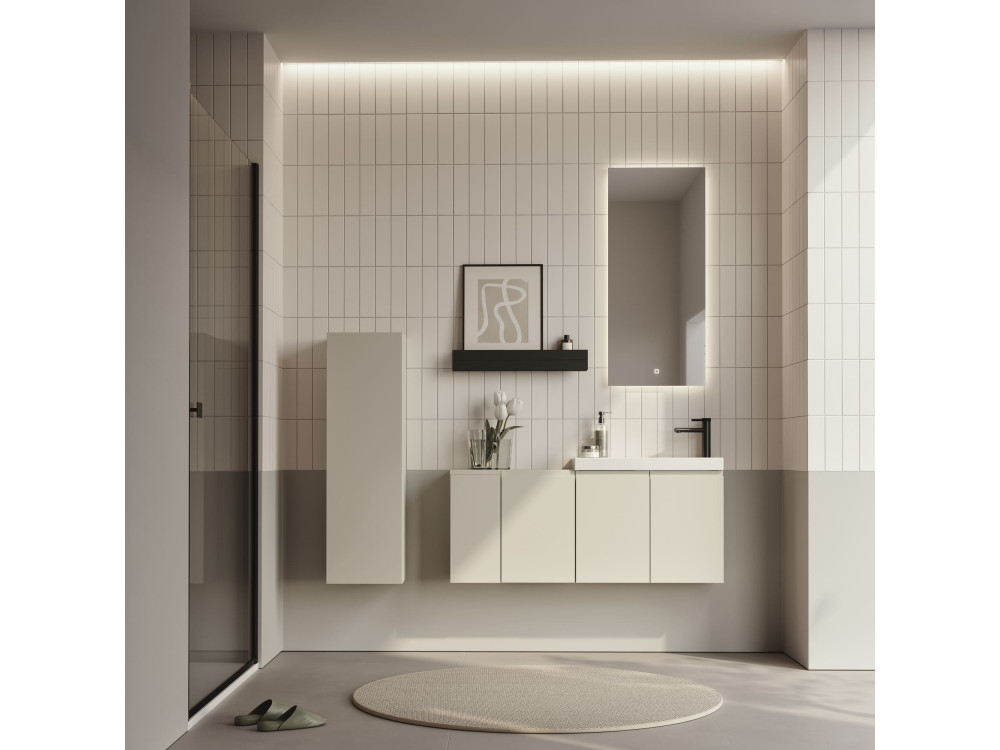 Szafka pod umywalkę „Ferla 110” – 110 x 22 x 45 cm – kolor Matte Cashmere