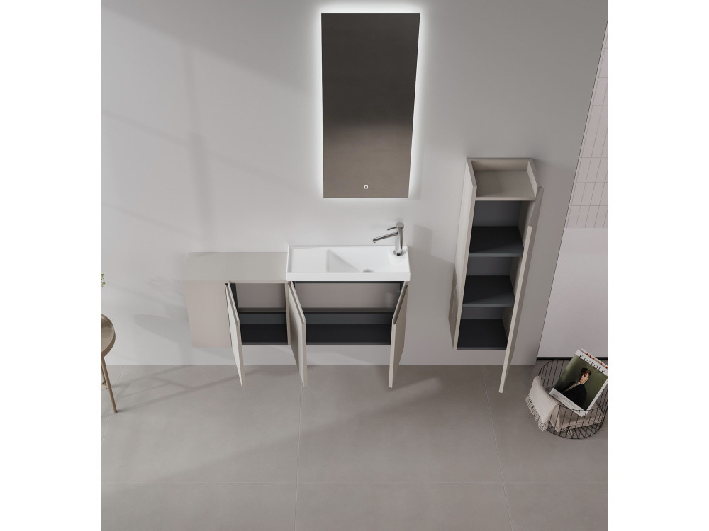 Szafka pod umywalkę „Ferla 110” – 110 x 22 x 45 cm – kolor Matte Mink