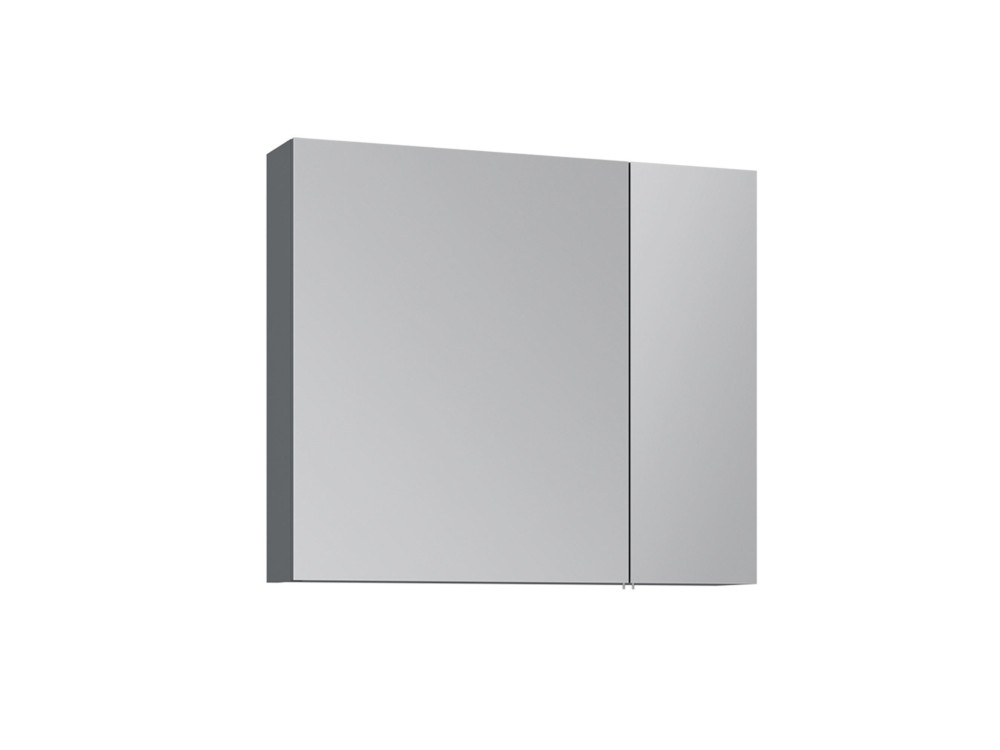 Szafka łazienkowa z lustrem „Nuvola 80 v2” – 75 x 16 x 66 cm – antracyt
